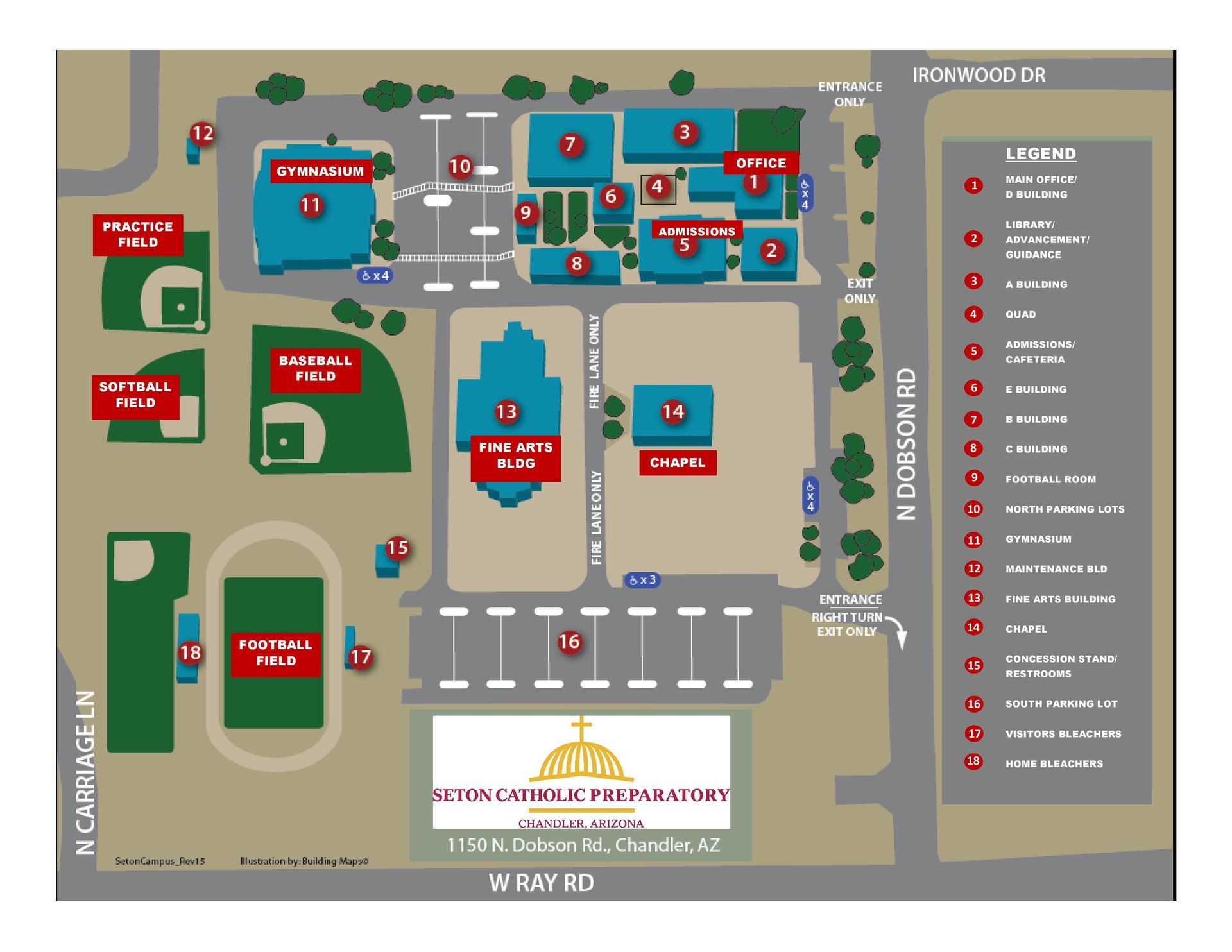 Map of campus