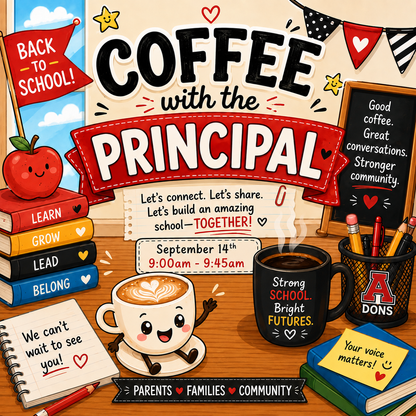 COFFEE WITH PRINCIPAL MILLER Featured Photo