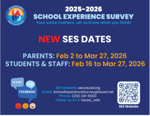 2025-2026 School Experience Survey Window