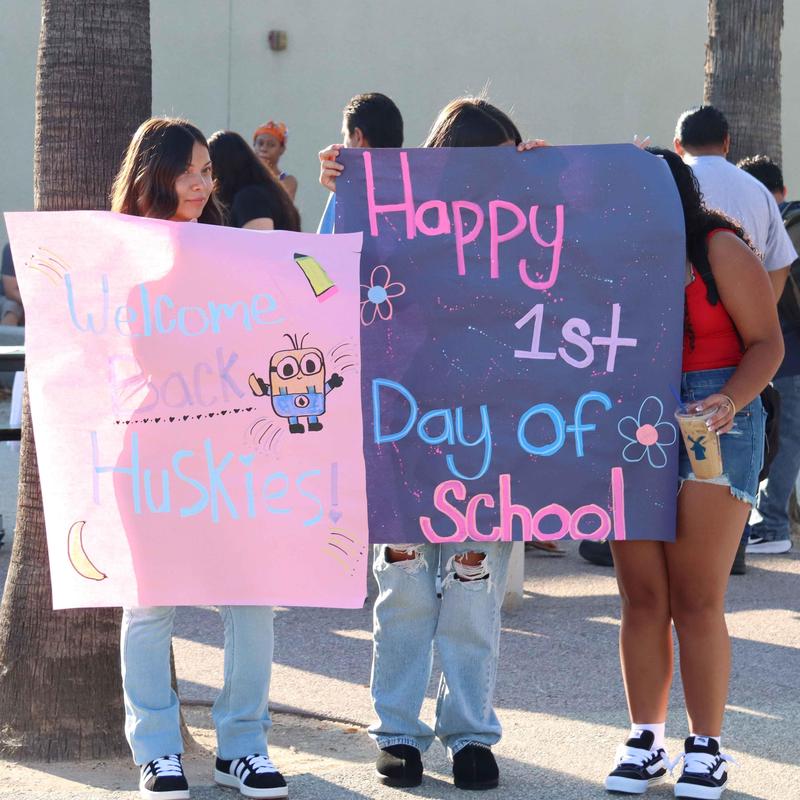 Happy first day of school Signs