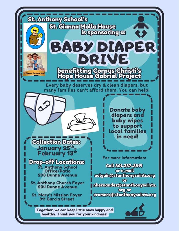 St. Gianna Molla House: Diaper Drive Featured Photo