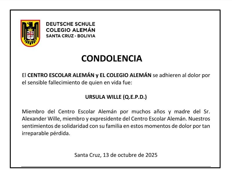 CONDOLENCIA