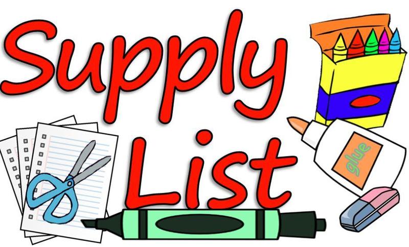 Supply List Clipart