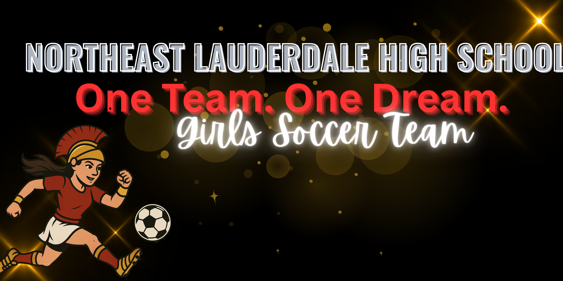 Girls Soccer Banner