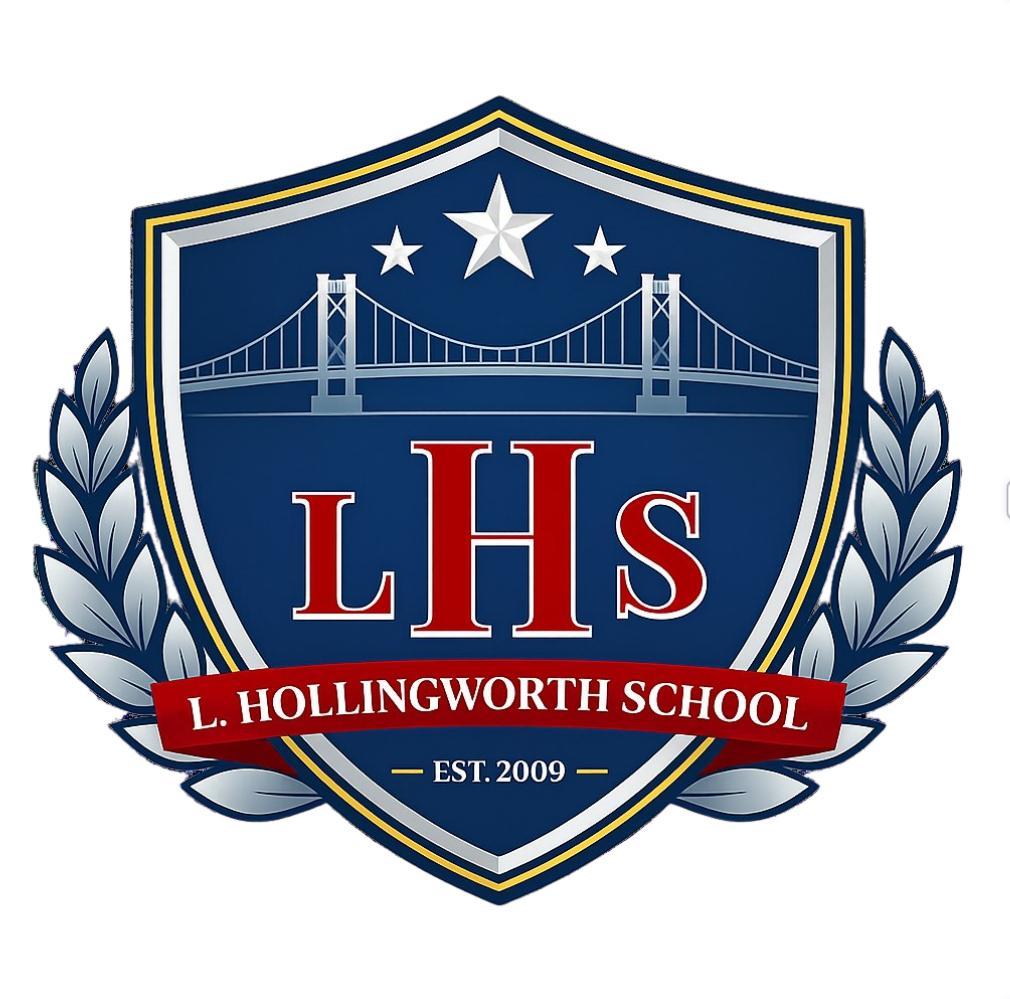 L. Hollingworth School crest.