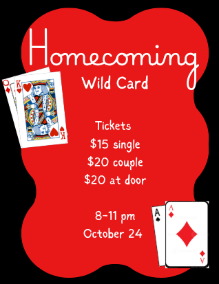 Flyer with details for Homecoming dance