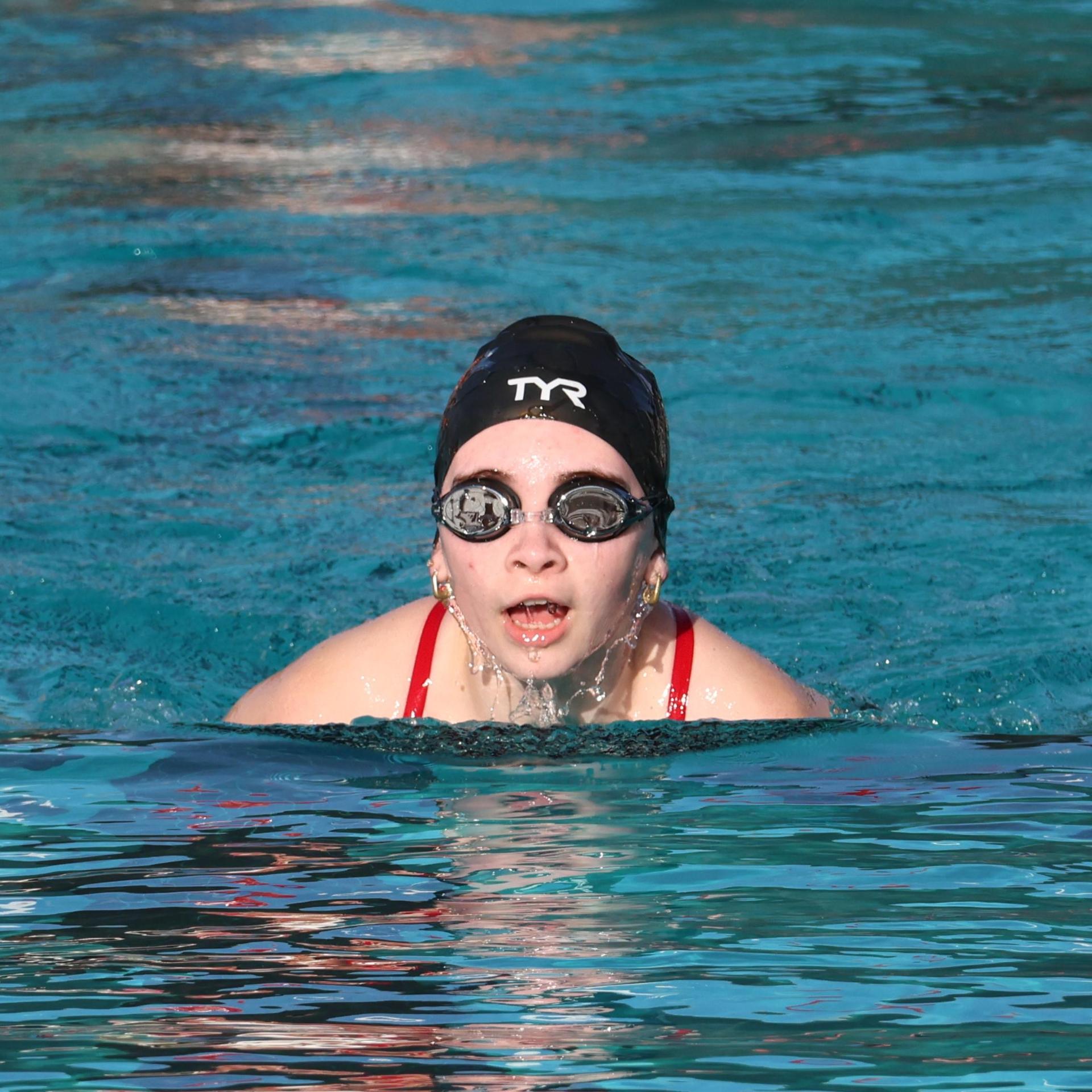 Trinity Bawdon swimming