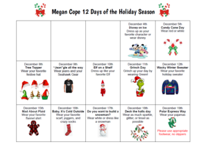 12 Days of Xmas flyer