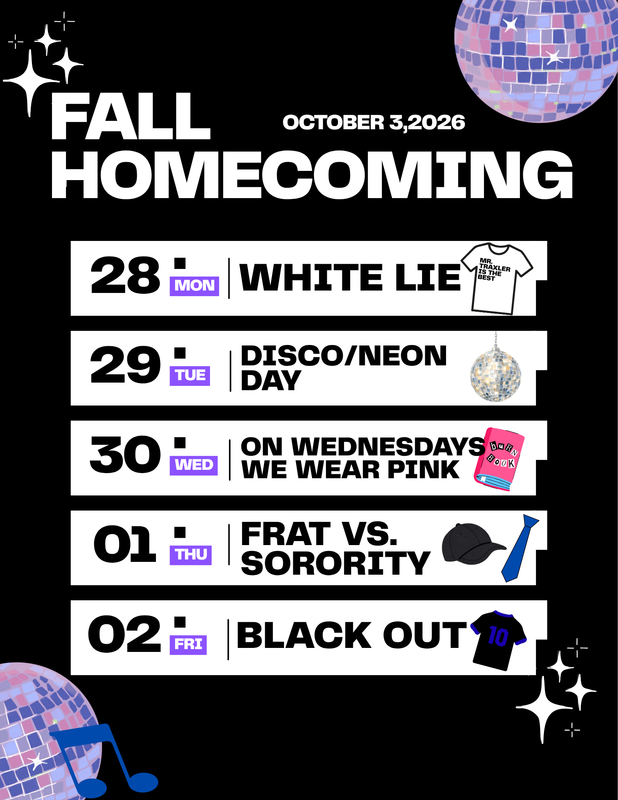 Fall Homecoming Spirit Week