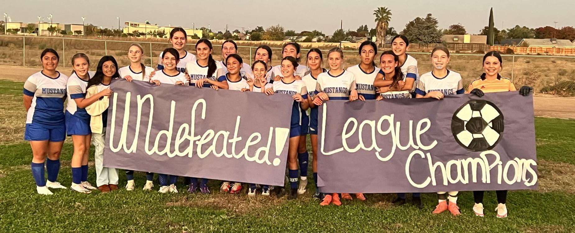 Undefeated Girls Soccer Team 24/25