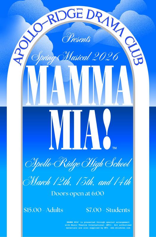 Mark your Calendar! A-R Drama Club Presents Mamma Mia