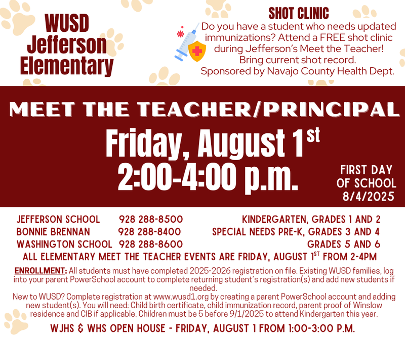 Meet the Teacher/New Principal Event