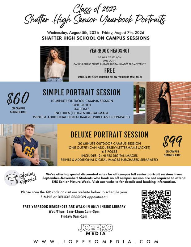 Senior Photo info