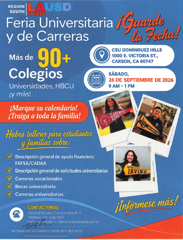 College and Career Spanish 9-26-26