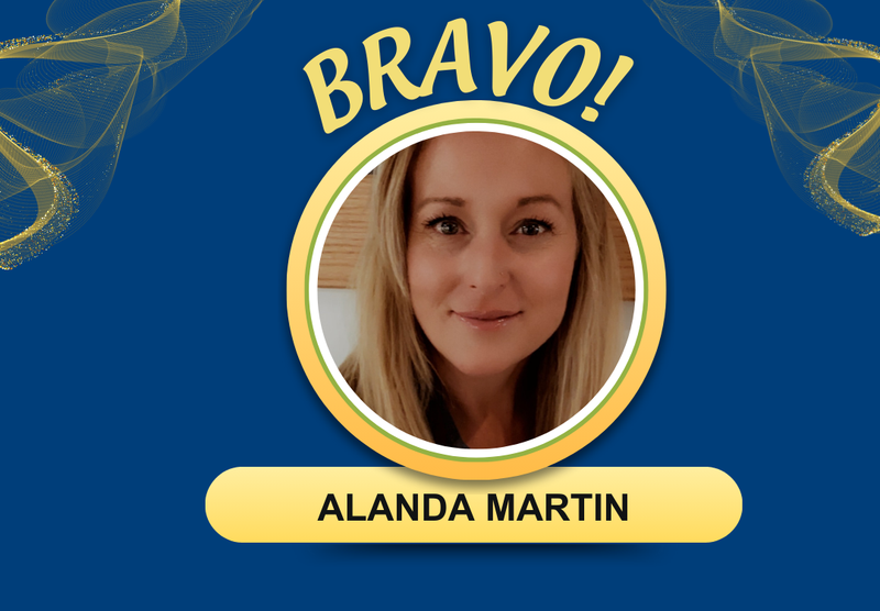 Bravo Award winner Alanda Martin
