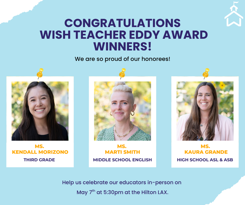 The Celebration Awaits: Help Us Honor Our Teacher Eddy Award Winners on May 7th! Featured Photo