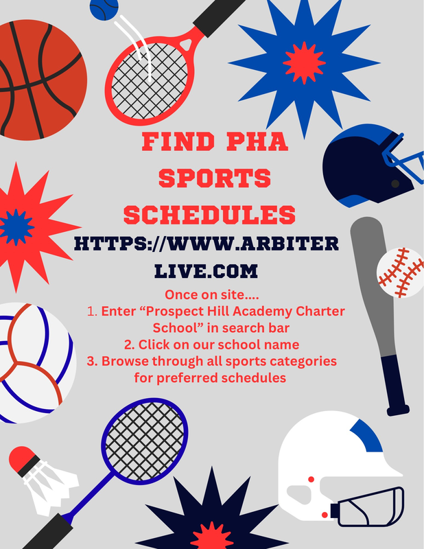 find PHA sports schedules