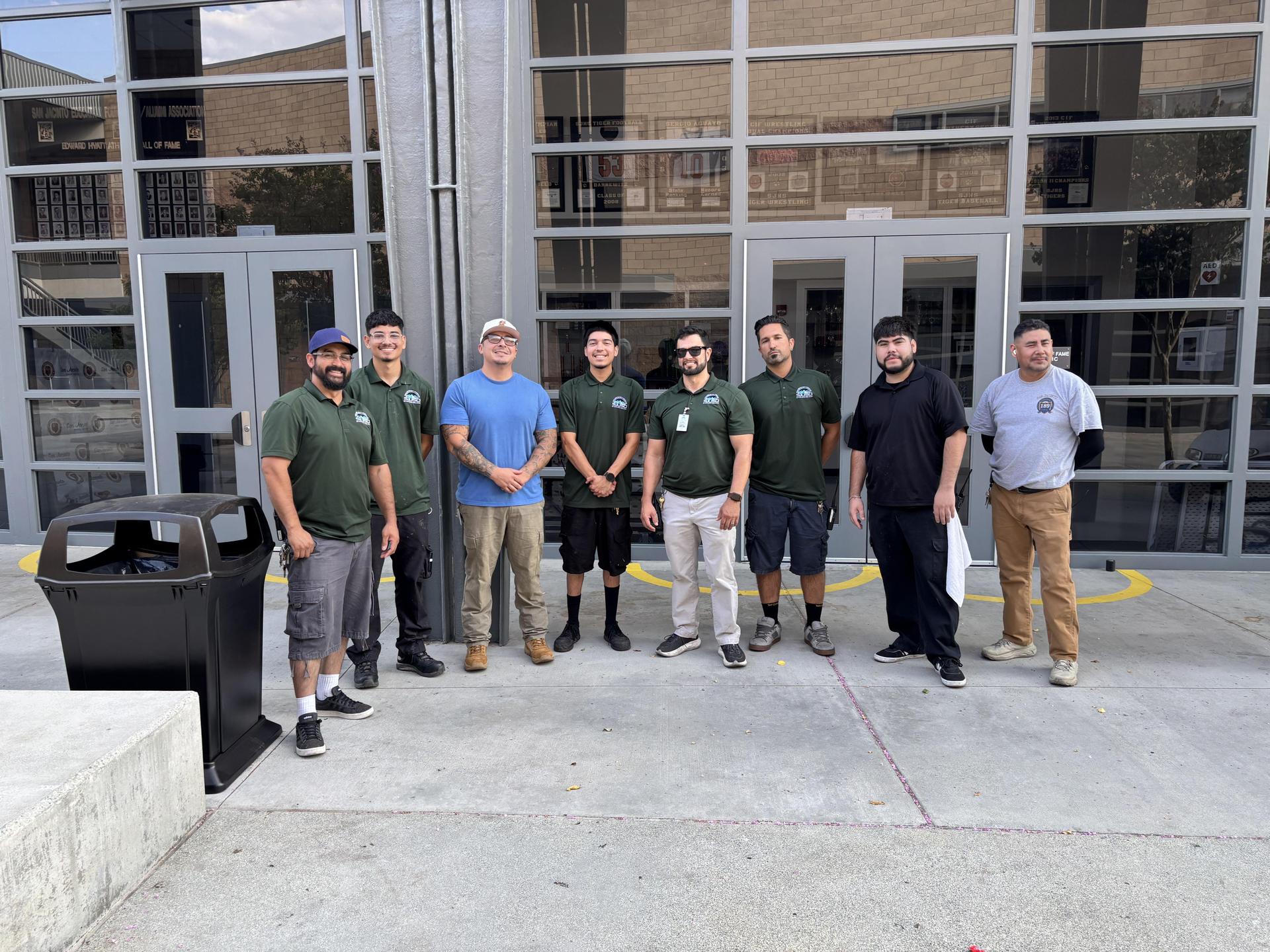 High school night custodial team