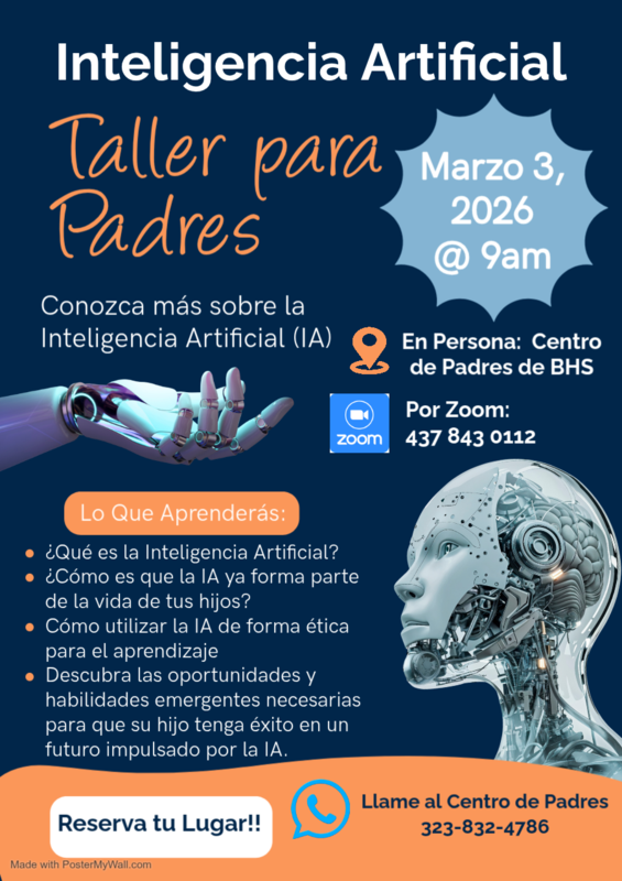 Taller para Padres: La Inteligencia Artificial