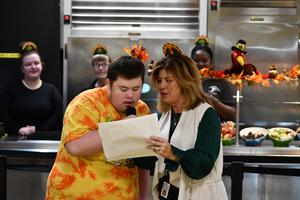 A student shares what they're thankful for