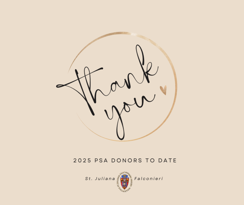 Thank you PSA Donors! Featured Photo