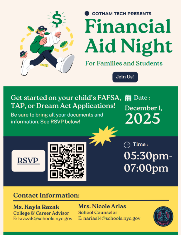 Financial Aid Night Dec 1 Flyer