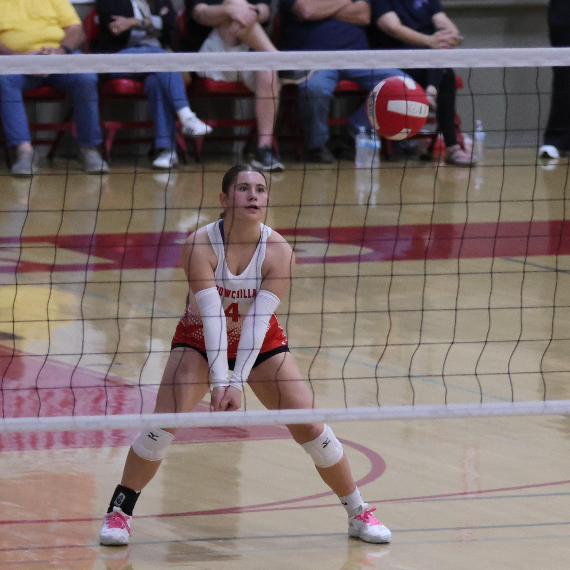 Varsity Volleyball playing vs. Fresno Christian 11