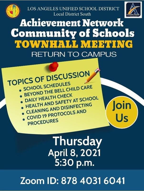 Achievement Network Town Hall Meeting/Junta Virtual del Achievement Network Thumbnail Image