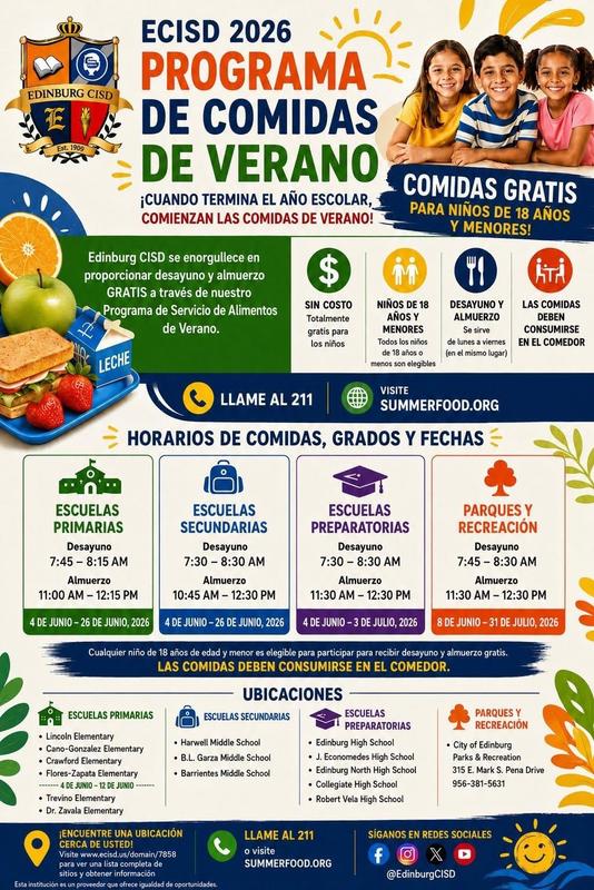 comida para el verano para estudantes