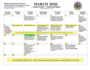March Calendar
