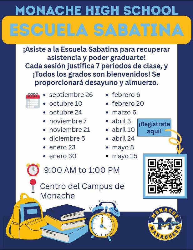 Saturday School Flier in Spanish
