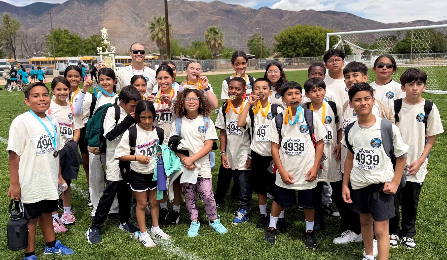 Rose Salgado Elementary - winners of the 5th grade track meet!