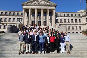 Rylen with other student ambassadors