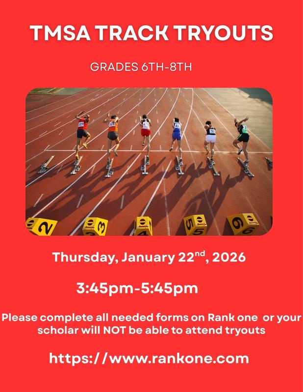 Track Tryouts for 6-8th Grades