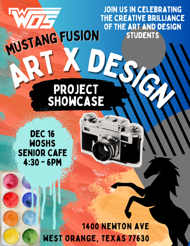 senior art showcase flyer