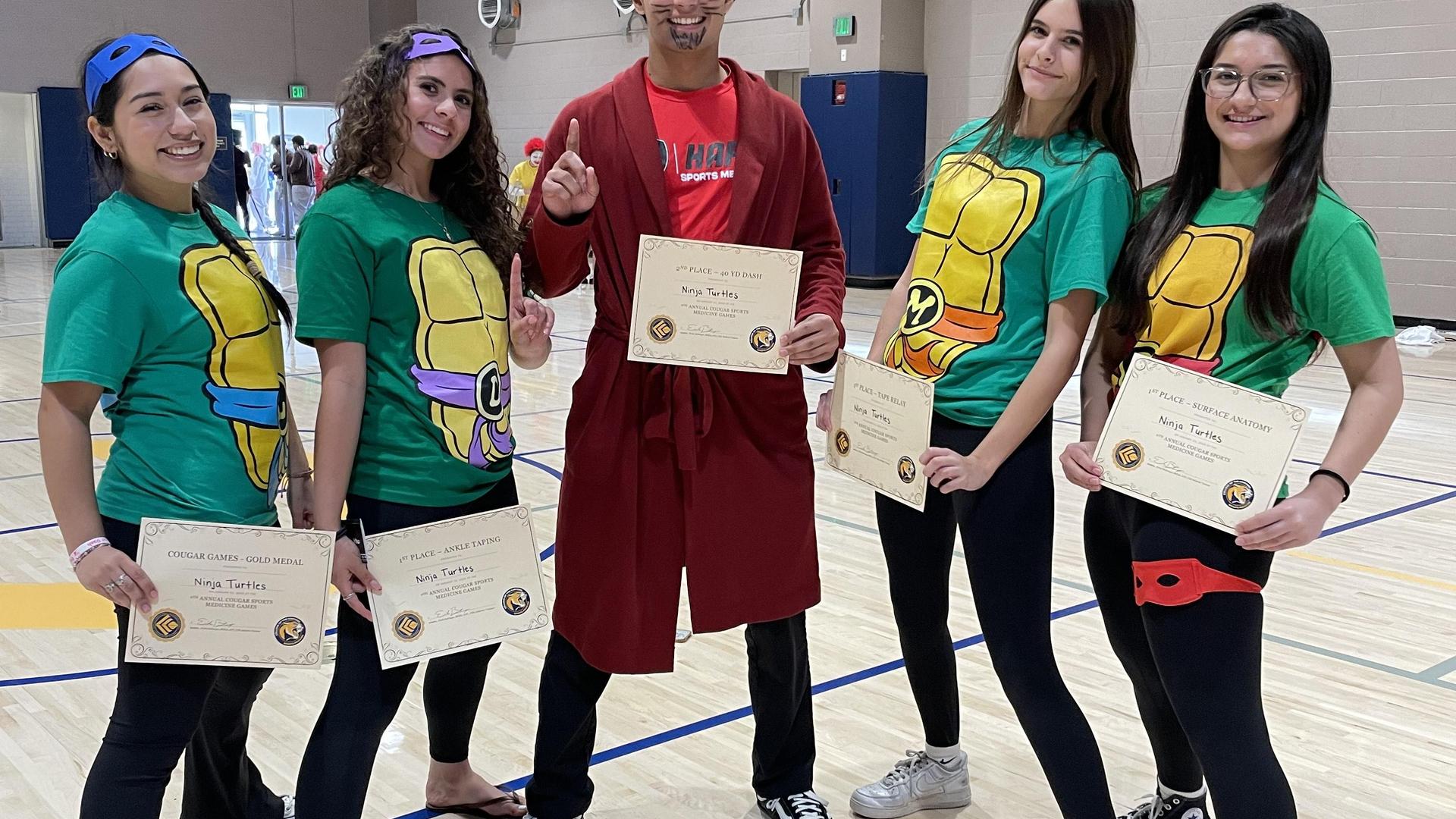 1st Place Gold Medal Team TMNT; 9th Annual COC Sports Med Games