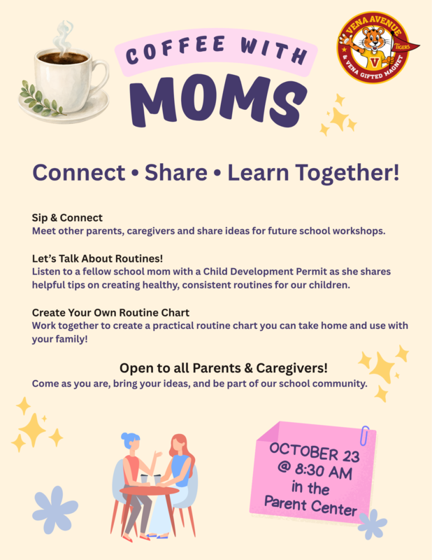 Coffee with Moms: Sip, Connect, Share, Learn Together! Open to All