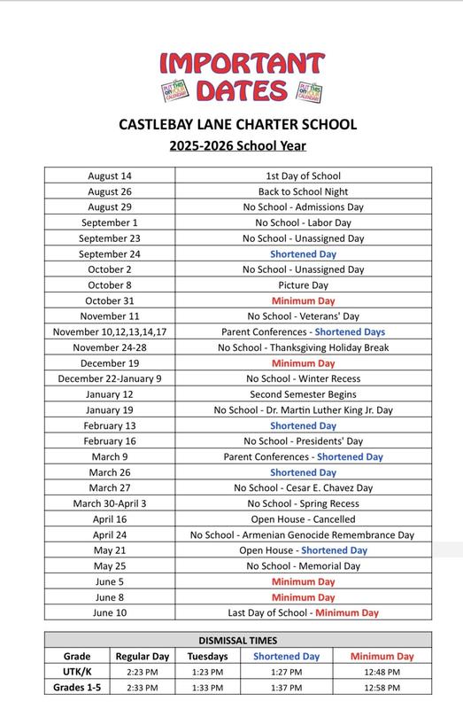 25-26 Important Dates