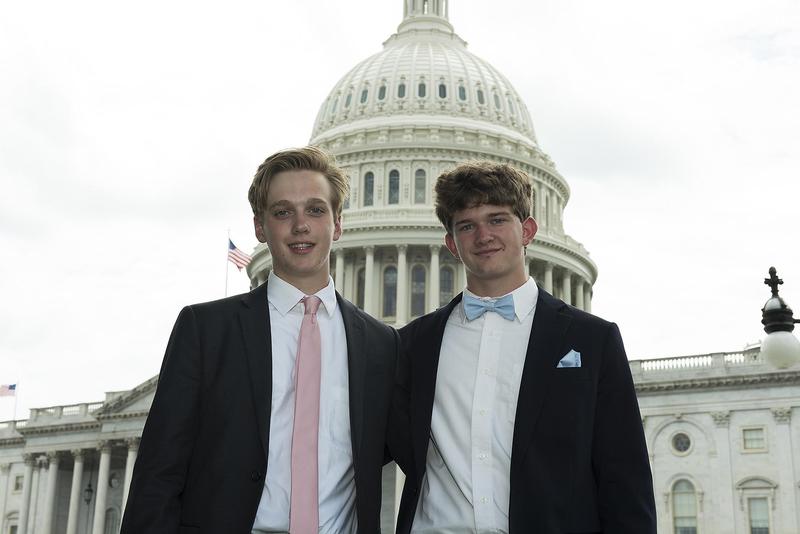 Rising B-L High School senior Devin Hall, pictured on the right, was among 71 students from across South Carolina who participated in the 2019 Washington Youth Tour.