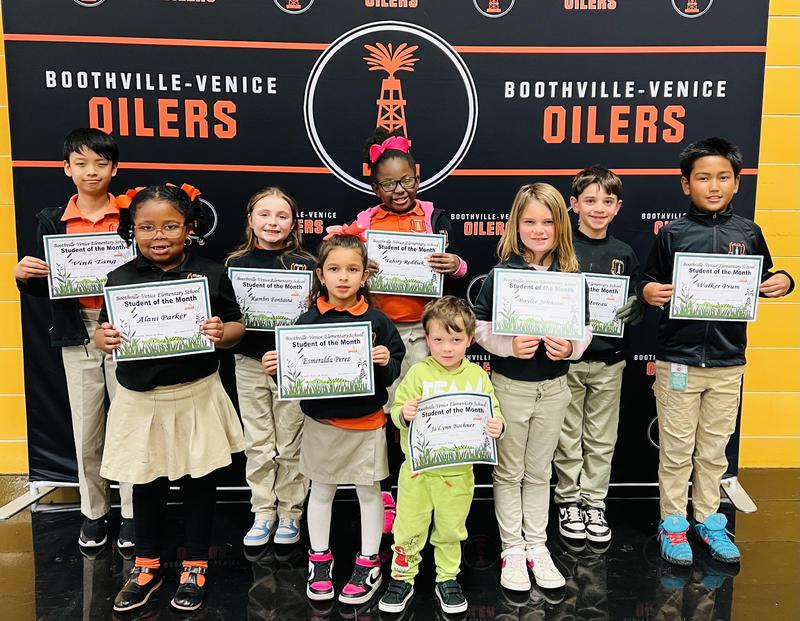 January Students of the Month Featured Photo