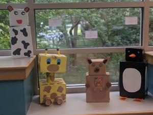 carboard animals