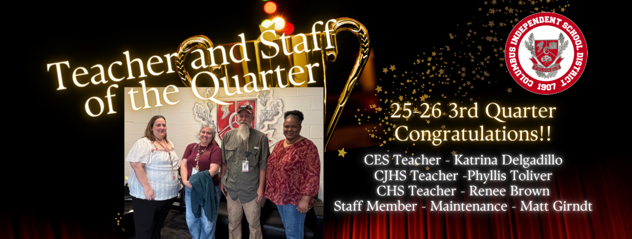 Teacher and Staff of the 3rd Quarter