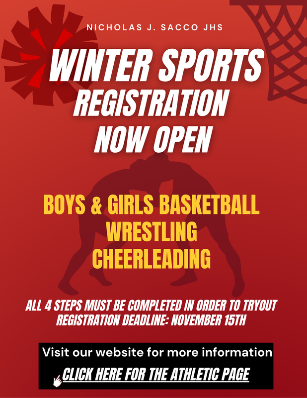 winter sports registration flyer