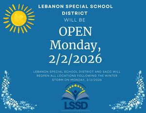 LSSD will be OPEN on Monday, 2/2/2026.