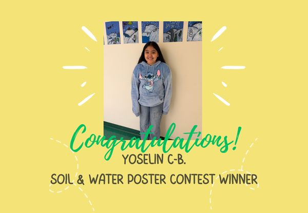 Congratulations soil and water poster winner