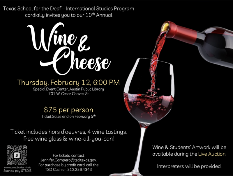 Wine & Cheese Fundraiser Supports TSD International Studies Program