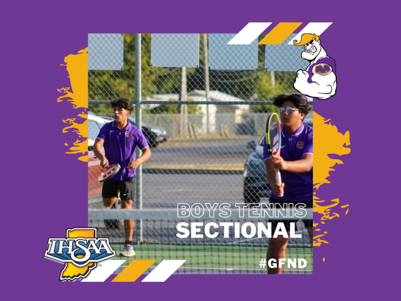 promo graphic - boys tennis sectional 2025