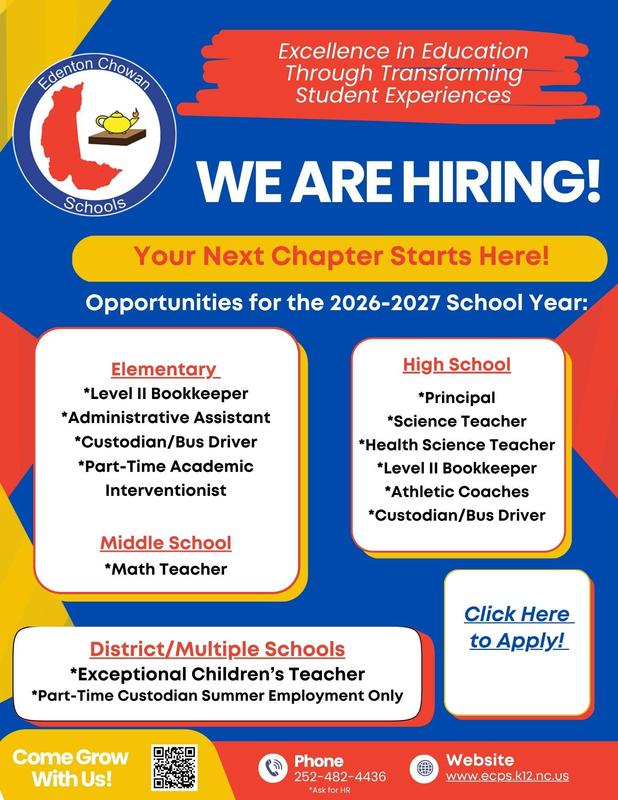 Job postings for 26-27 school year