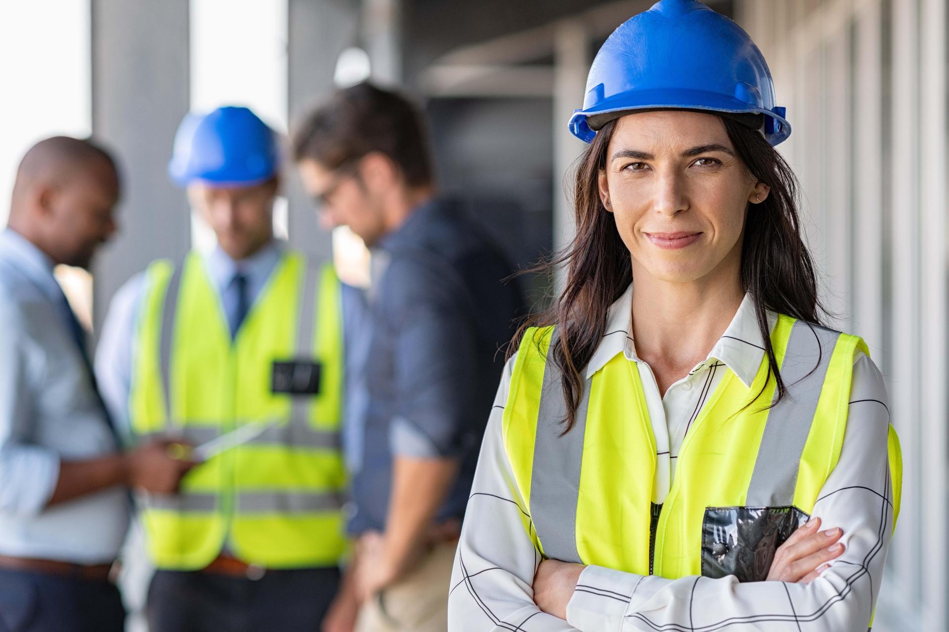 woman in construction