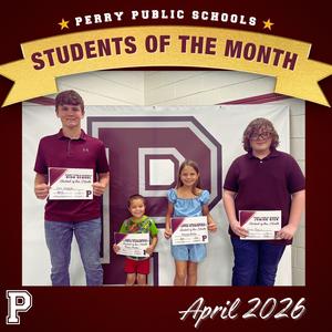 April Student of the Month Perry